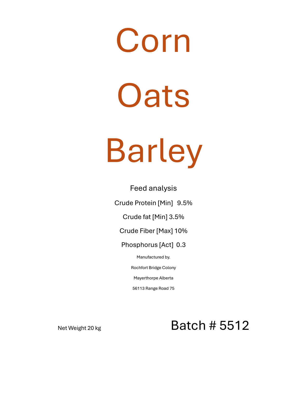 RBC COB Mix